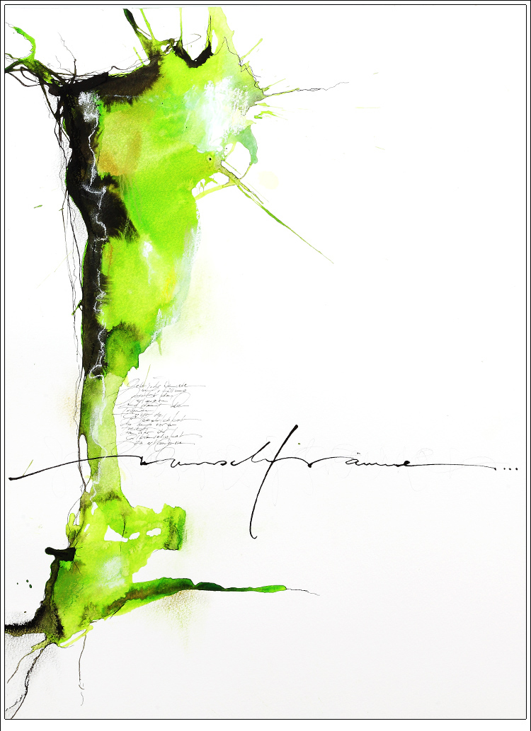 Triptrap Design & Kalligrafie - Textbild Wunschträume