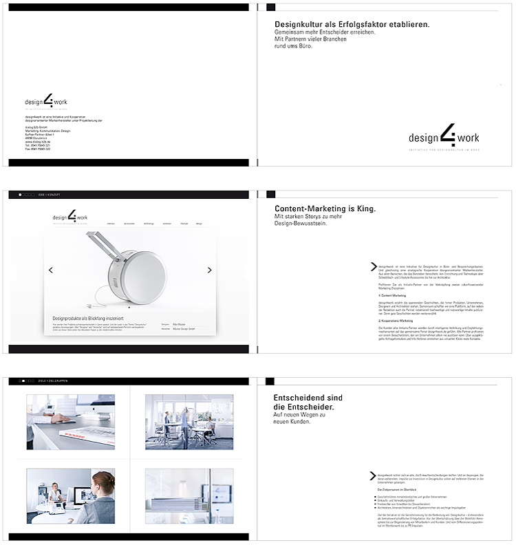 Triptrap Design & Kalligrafie - Design 4 Work - Imagebroschüre