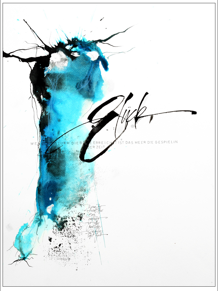 Triptrap Design & Kalligrafie - Textbild Wunschträume