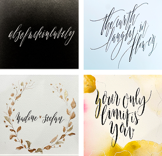 Triptrap Design & Kalligrafie - Handlettering - Workshop