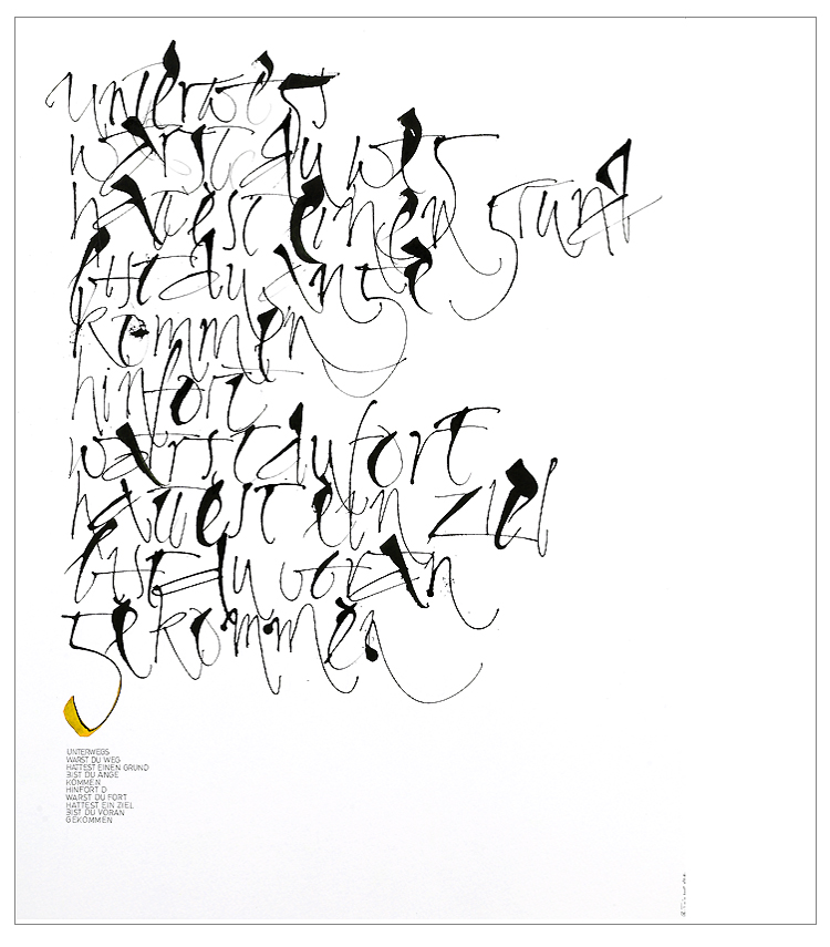 Triptrap Design & Kalligrafie - Textbilder Philosophien