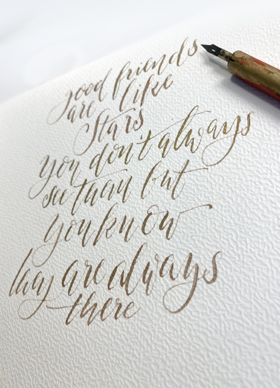 Triptrap Design & Kalligrafie - Handlettering - Workshop